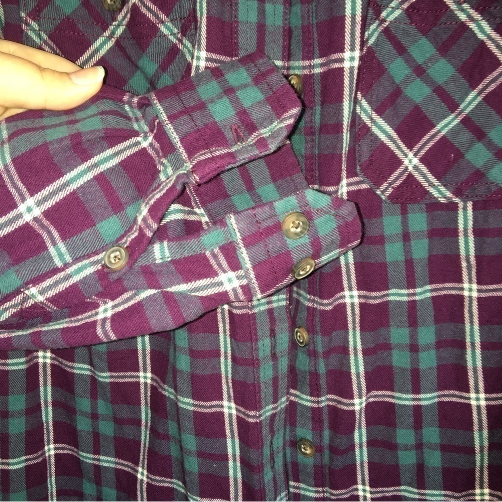 Duluth Purple Plaid Button Down - Picture 7 of 7